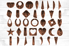 Floral Earring Pendant SVG File for Laser Cut and Glowforge. Product Image 1