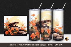 Reptile Animal Tumbler Wrap Sublimation Design 1 Product Image 1