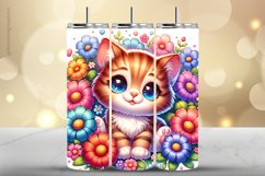 Cat Tumbler Wrap| Tumbler Sublimation Wrap Product Image 1