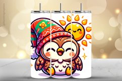 Owl Tumbler Wrap| Tumbler Sublimation Wrap Product Image 1