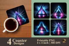 Triangle Light Coaster Sublimation Designs Product Image 1