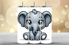 Elephant Tumbler Wrap| Tumbler Sublimation Wrap Product Image 1