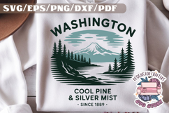 USA STATE America Vintage SVG Monochrome Design Patriotic Product Image 1