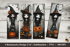 Funny Halloween Bookmarks Sublimation Design Product Image 1