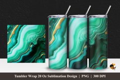 Blue Agate Tumbler Wrap Sublimation Design 1 Product Image 1