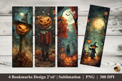 Halloween Bookmarks Sublimation Design Product Image 1
