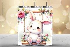 Rabbit Tumbler Wrap| Tumbler Sublimation Wrap Product Image 1