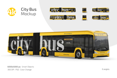 City Bus Mockup Set Product Image 1
