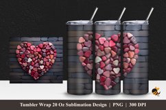 Stone Love Tumbler Wrap Sublimation Design 1 Product Image 1