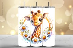 Girraffe Tumbler Wrap| Tumbler Sublimation Wrap Product Image 1