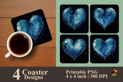 Love With Dew Coaster Sublimation Design Product Image 1