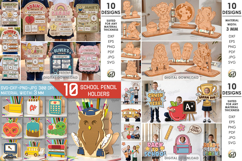 3D School Mega Bundle Laser Cut. Back to school SVG. Teacher Product Image 4