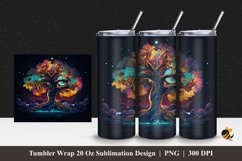 Fantasy Ancient Tree Tumbler Wrap Sublimation Design 1 Product Image 1