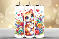 Cat Tumbler Wrap| Tumbler Sublimation Wrap Product Image 1