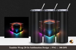 Black Box Tumbler Wrap Sublimation Design 1 Product Image 1