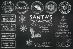 Chalkboard Christmas Cliparts - Santa's Toy Factory Product Image 2
