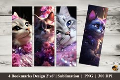 Cat Queen Bookmarks Sublimation Design Product Image 1