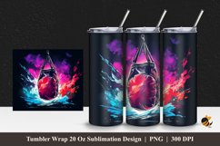 Heavy Bag Effect Tumbler Wrap Sublimation Design 1 Product Image 1