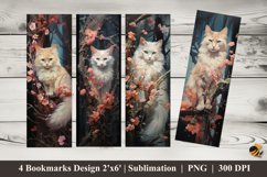 Wild Cat Bookmarks Sublimation Design Product Image 1
