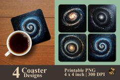 Spiral Galaxy Coaster Sublimation Designs Product Image 1