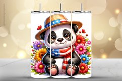 Panda Tumbler Wrap| Tumbler Sublimation Wrap Product Image 1