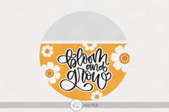Bloom and Grow SVG | Floral Spring Door Hanger Design Product Image 1