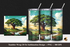 Symphony of Nature Tumbler Wrap Sublimation Design 1 Product Image 1