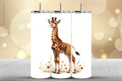 Girraffe Tumbler Wrap| Tumbler Sublimation Wrap Product Image 1