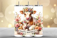 Cow Tumbler Wrap| Tumbler Sublimation Wrap Product Image 1