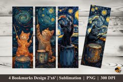 British Cat Bookmarks Sublimation Design Product Image 1