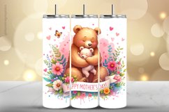 Bear Tumbler Wrap| Tumbler Sublimation Wrap Product Image 1