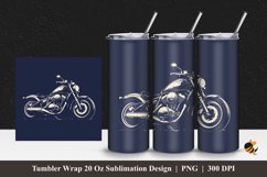 Motorbike Tumbler Wrap Sublimation Design 1 Product Image 1