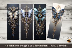 Queen Butterfly Bookmarks Sublimation Design Product Image 1