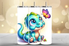 Dinasour Tumbler Wrap| Tumbler Sublimation Wrap Product Image 1