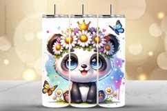 Panda Tumbler Wrap| Tumbler Sublimation Wrap Product Image 1