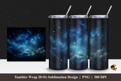 Starry View Tumbler Wrap Sublimation Design 1 Product Image 1
