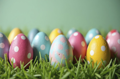 Painted Easter Eggs Background Wallpaper Product Image 1