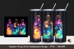Beauty Bottle Tumbler Wrap Sublimation Design 1 Product Image 1