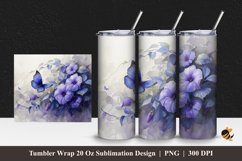 Magic Butterfly Tumbler Wrap Sublimation Design 1 Product Image 1