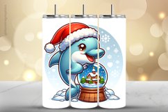 Dolphain Tumbler Wrap| Tumbler Sublimation Wrap Product Image 1