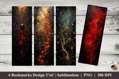 Misty Spider Bookmarks Sublimation Design Product Image 1