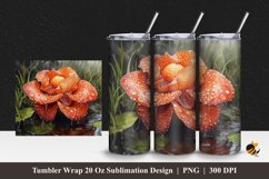 Corps Flower Tumbler Wrap Sublimation Design 1 Product Image 1