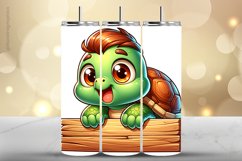 Turtle Tumbler Wrap| Tumbler Sublimation Wrap Product Image 1