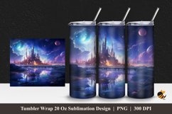 Futuristic City Tumbler Wrap Sublimation Design 1 Product Image 1