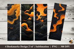 Line Art Colors Bookmarks Sublimation Design Product Image 1