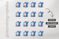 Whale|Printable Animal Sticker Product Image 3