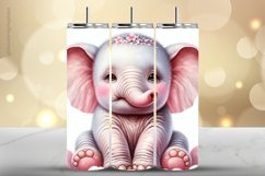 Elephant Tumbler Wrap| Tumbler Sublimation Wrap Product Image 1