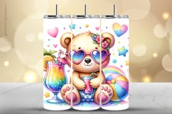 Bear Tumbler Wrap| Tumbler Sublimation Wrap Product Image 1