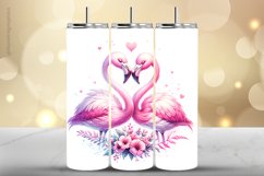 Flamingo Tumbler Wrap| Tumbler Sublimation Wrap Product Image 1