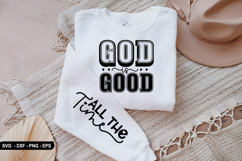 God is good all the time - Christian Sleeve T-Shirt Design Product Image 2